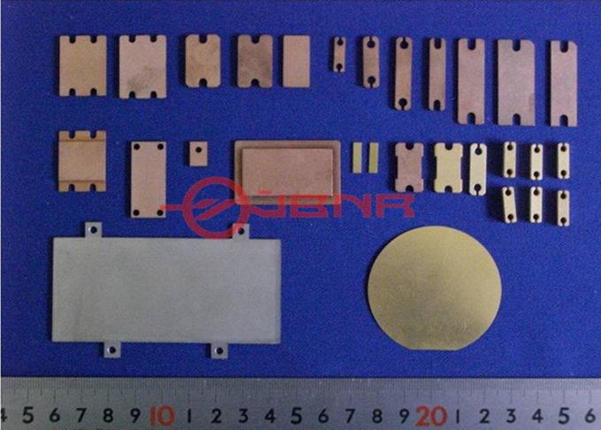 Portadores herméticos plateados oro niquelado de la electrónica Cu/Mo70Cu/Cu de los paquetes